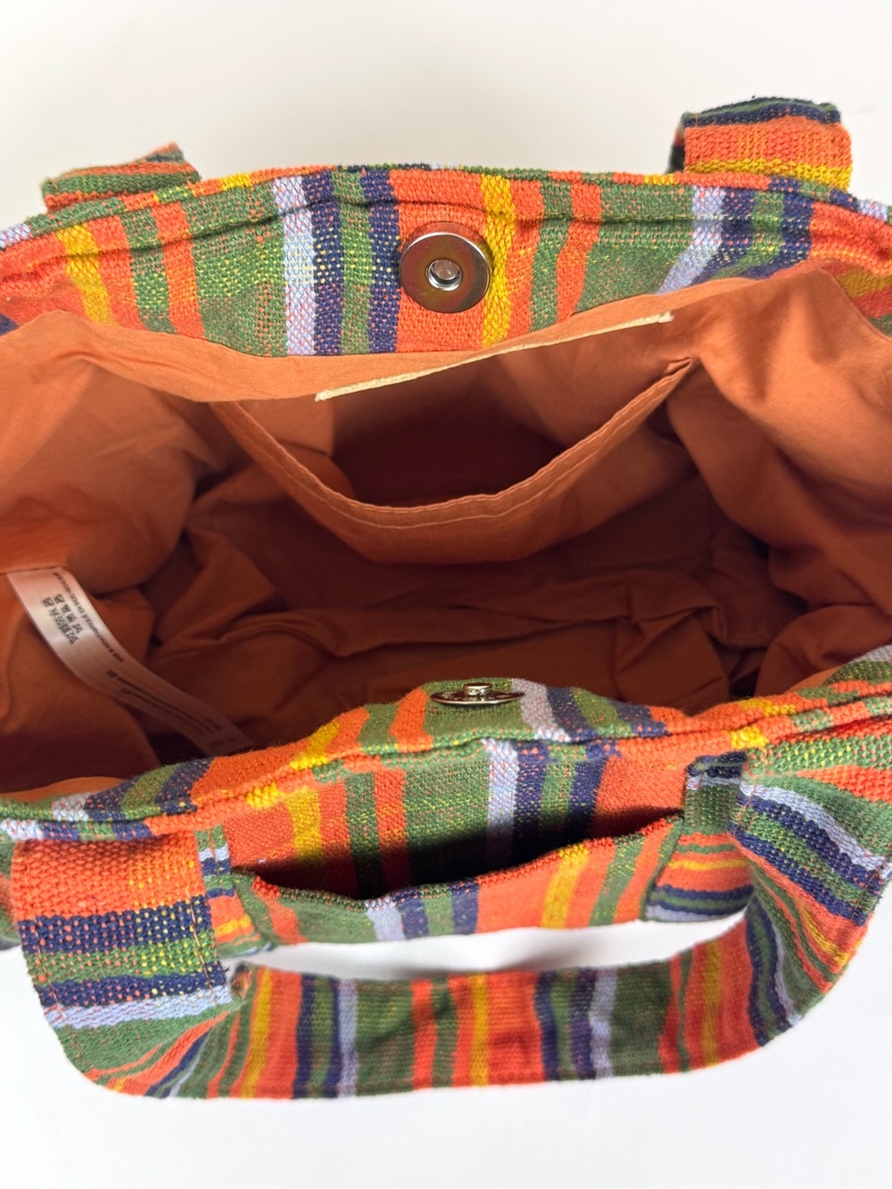 Free People Baby Oksana Tote in Orange Mix - Picture 11 of 13
